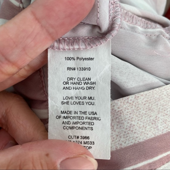 NWT. SHOW ME YOUR MUMU Women’s Small Pink Striped “Arie” Crop Top - Picture 8 of 8